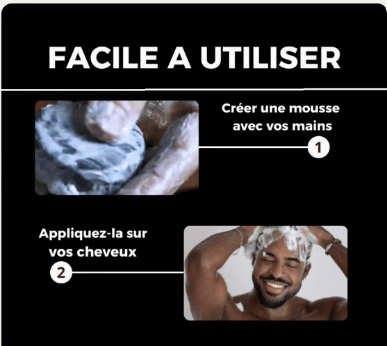 SAVON CONTRE CHEVEUX ET BARBE BLANC