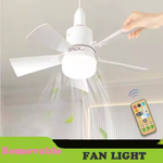 Charger l&#39;image dans la galerie, Ventilateur LED intelligent à 3 vitesses + télécommande moderne pour la maison
