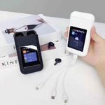 Charger l&#39;image dans la galerie, Power Bank 3-en-1 avec écran tactile et écouteurs sans fil
