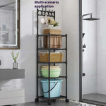 Charger l&#39;image dans la galerie, Etagère de rangement avec crochet ustensiles de cuisine organisateur
