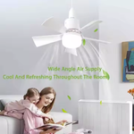 Charger l&#39;image dans la galerie, Ventilateur LED intelligent à 3 vitesses + télécommande moderne pour la maison
