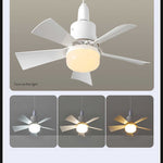 Charger l&#39;image dans la galerie, Ventilateur LED intelligent à 3 vitesses + télécommande moderne pour la maison
