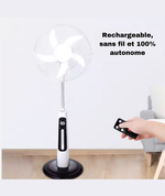 Charger l&#39;image dans la galerie, Ventilateur Rechargeable 18 Pouces 3 EN 1
