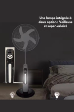 Charger l&#39;image dans la galerie, Ventilateur Rechargeable 18 Pouces 3 EN 1
