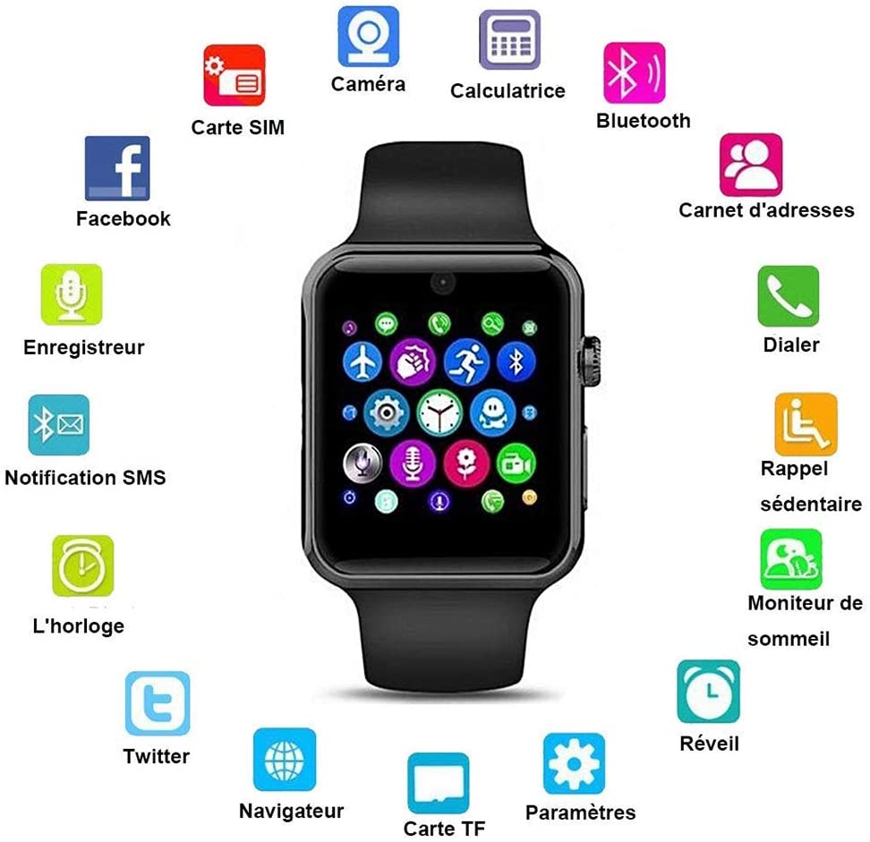 La montre connectée A10 Pro Max et son pack complet